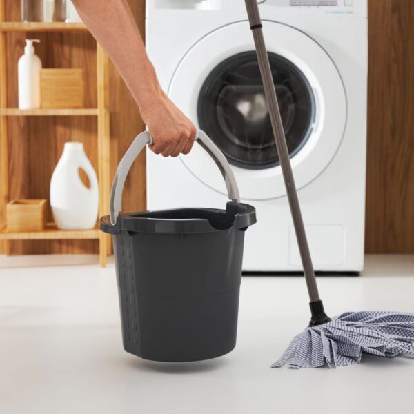 Rotho Daily Emmer met Schaalverdeling 10L Antraciet - Afbeelding 3