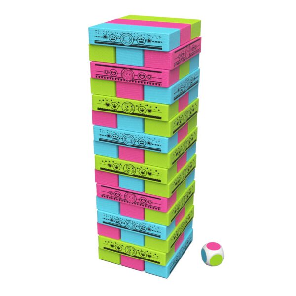 Gabby's Dollhouse Jumbling Tower Blokkentoren Spel met 48 Houten Blokjes - Afbeelding 2