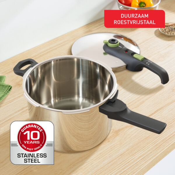 Tefal P25807 Secure 5 Trendy Snelkookpan 6 liter met Stoommand - Afbeelding 4