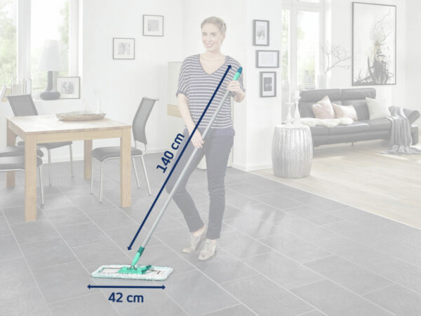 Leifheit 55169 Profi Vloerwisser XL 42 cm met Aluminiumsteel 140 cm Micro Duo + Static Plus - Afbeelding 5