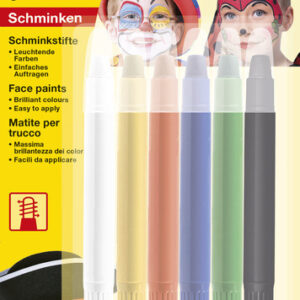 Eberhard Faber EF-579107 Schminkstiften Draaibaar Set 6 Kleuren Op Blisterkaart
