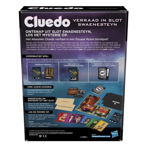 Hasbro Gaming Cluedo Verraad in Slot Swaenesteyn - Afbeelding 3
