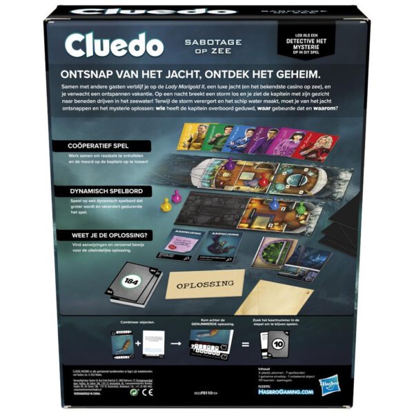 Hasbro Gaming Cluedo Sabotage op Zee - Afbeelding 2