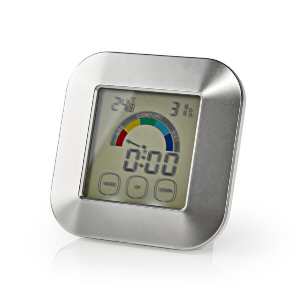 Nedis KATR105SI Hygrometer Temperatuurmeter Tijd Touch-screen - Afbeelding 6