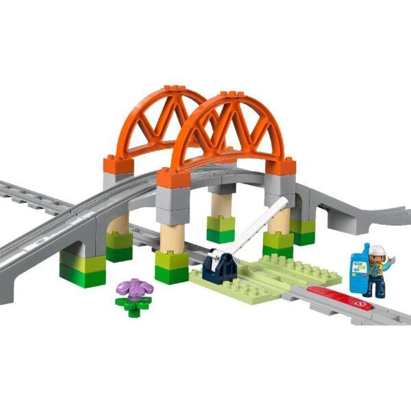 Lego Duplo 10426 Town Treinbrug en Rails Set - Afbeelding 2