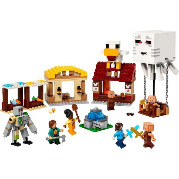 Lego Minecraft 21273 De Ghast-ballon Aanval Op Het Dorp - Afbeelding 2