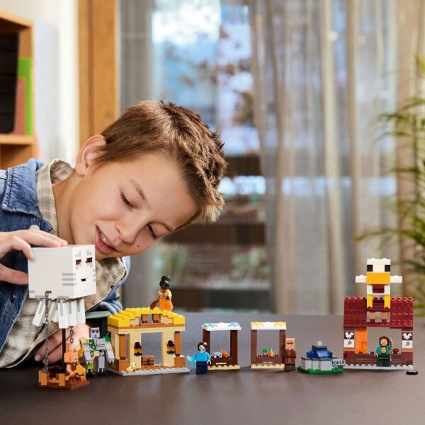 Lego Minecraft 21273 De Ghast-ballon Aanval Op Het Dorp - Afbeelding 4