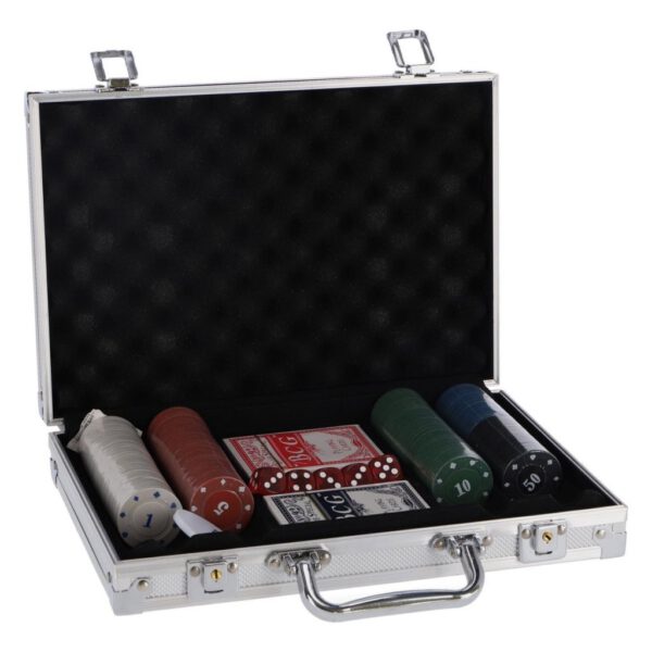 Pokerset in Koffer 200-delig Aluminium - Afbeelding 3