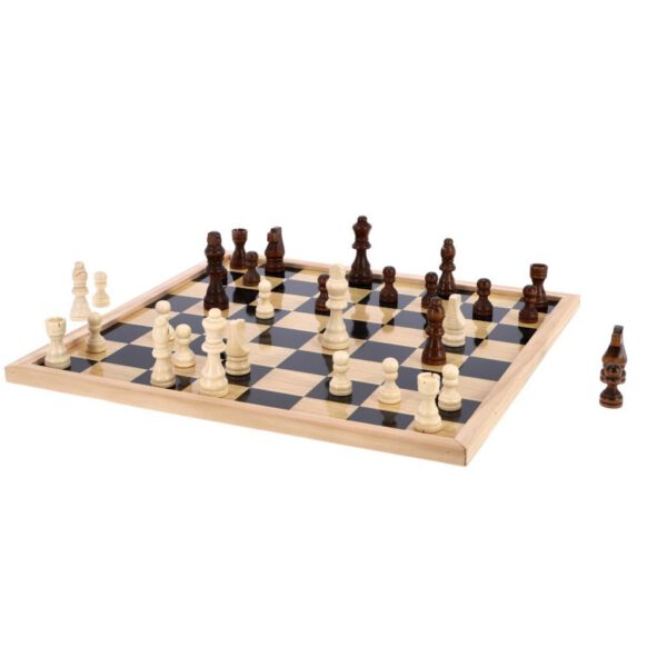 Houten Dam-Schaakbord 40x40 cm - Afbeelding 3