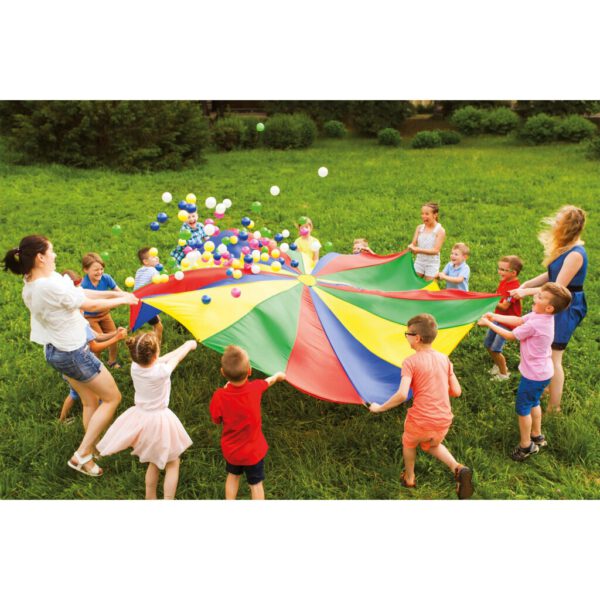 Outdoor Play Parachutedoek met Ballen - Afbeelding 4