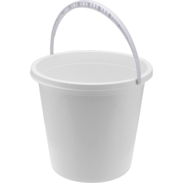 Emmer met Handvat 12L Wit
