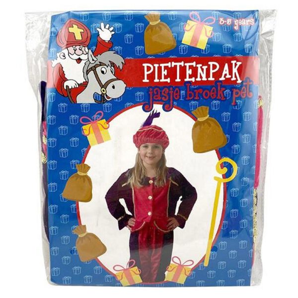 Verkleedset Pietenpak Paars-Roze 3-5 Jaar - Afbeelding 2