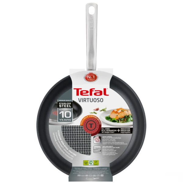 Tefal Virtuoso Koekenpan 30 cm RVS - Afbeelding 2