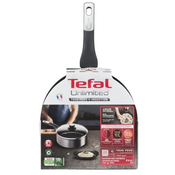 Tefal Unlimited Hapjespan + Deksel 24 cm - Afbeelding 4