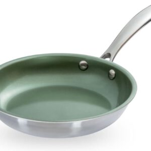 Just Vegan Koekenpan Eco 20cm RVS Groen