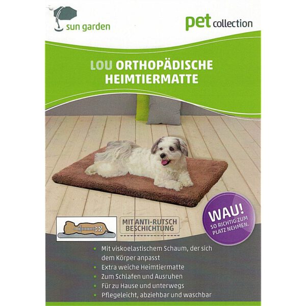 Sun Garden Lou Orthopedisch Hondenkussen 80x55x5cm Antraciet - Afbeelding 3