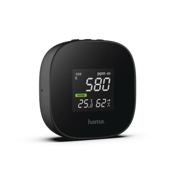 Hama Luchtkwaliteitsmeter Safe CO2- Temperatuur- Vochtigheidsmeting - Afbeelding 2