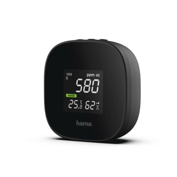 Hama Luchtkwaliteitsmeter Safe CO2- Temperatuur- Vochtigheidsmeting - Afbeelding 3