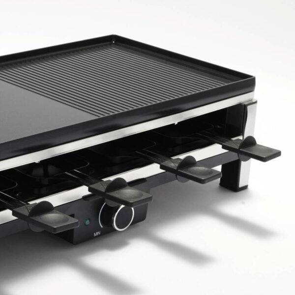 GreenPan Bistro Gourmet Raclette 8 Personen Zwart/Zilver - Afbeelding 2