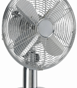HQ KN-MTF12 Tafelventilator 30cm 35W Chroom Zilver