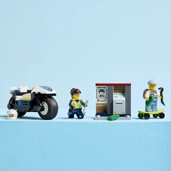 Lego City 60455 Achtervolging op Politiemotor - Afbeelding 3