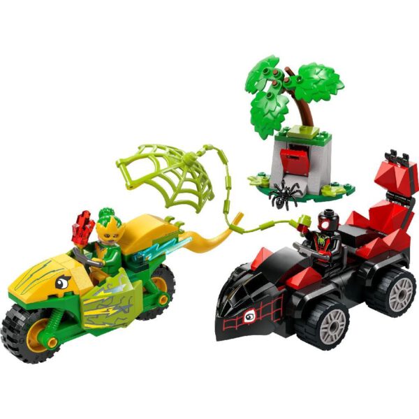 Lego Spidey and Friends 11198 Spin en Electro Achtervolging met Dinosaurusvoertuigen - Afbeelding 2