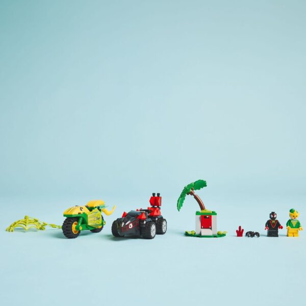 Lego Spidey and Friends 11198 Spin en Electro Achtervolging met Dinosaurusvoertuigen - Afbeelding 3