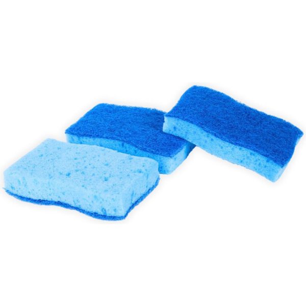 Multy Schuursponsen Niet Krassend 3 Stuks Blauw - Afbeelding 2