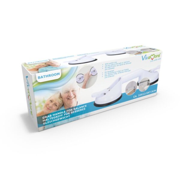 Vivamore Handgreep met Zuignappen 33x12.5x7.5 cm Wit - Afbeelding 6