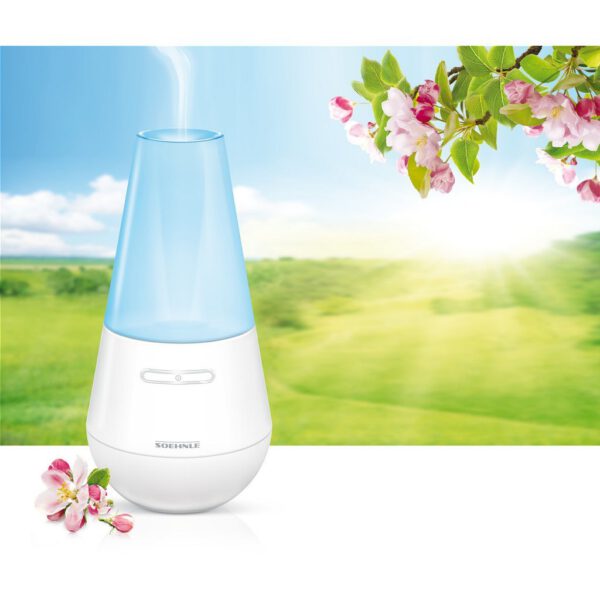 Soehnle 68025 Valencia Aromaverspreider met Blauwe LED-Lamp Wit - Afbeelding 2