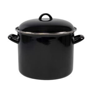 Svenska Living Soeppan 8L 24 cm Emaille/Zwart