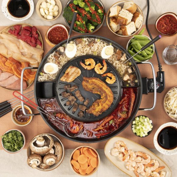 Tristar PZ-9131 Koreaanse Grill en Kookpot Zwart - Afbeelding 3