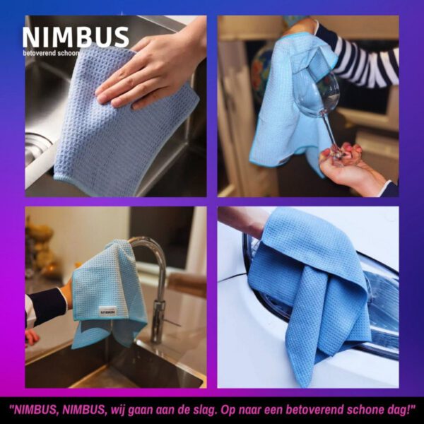 Nimbus Magic Droogdoek 60x40 cm Blauw - Afbeelding 2