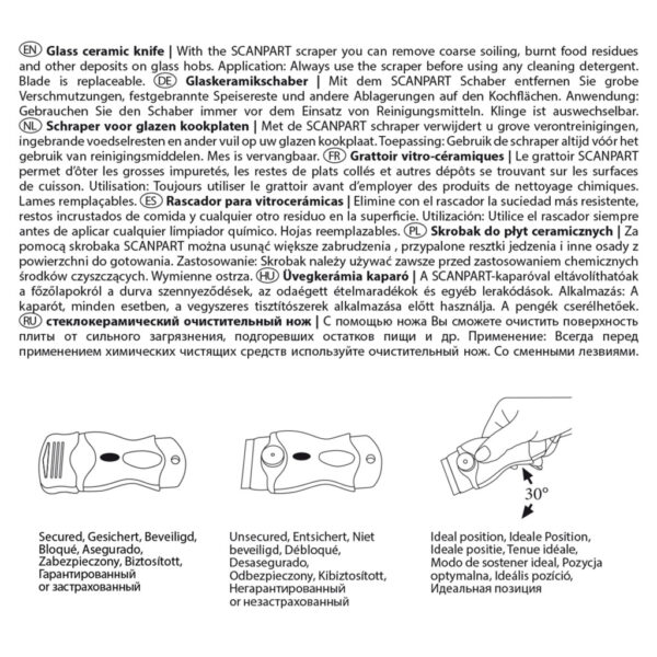 Scanpart Keramische Kookplaat Radeermes - Afbeelding 4