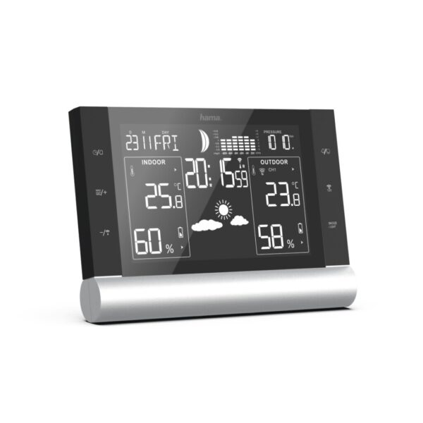 Hama Weerstation Black Line Plus Zwart - Afbeelding 2
