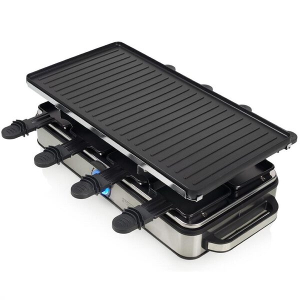 Princess 162645 Raclette 8 Grill Deluxe Zwart/RVS - Afbeelding 2