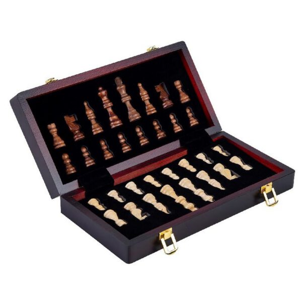 Houten Opklapbaar Schaakspel 38.5x38.5x5.8 cm - Afbeelding 2