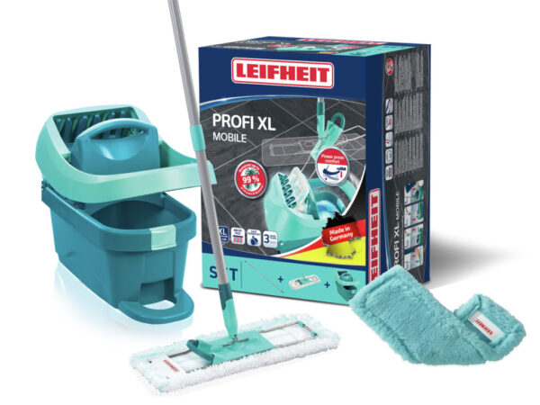 Leifheit 55167 Profi Vloerwisser XL 42 cm Compleet Systeem met Wieltjes Micro Duo + Static Plus - Afbeelding 3