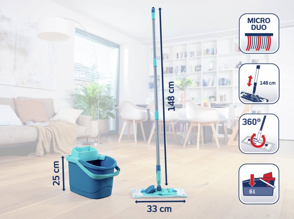 Leifheit 55510 Powerclean Vloerwisser M Set - Afbeelding 4