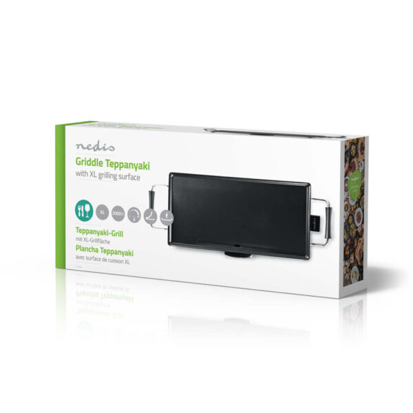 Nedis FCTE110EBK50 Teppanyaki Tafelgrill Zwart - Afbeelding 5