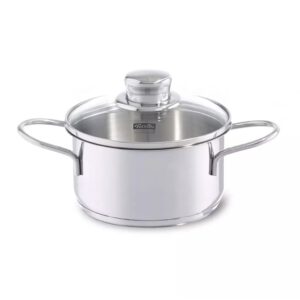 Fissler Snacky Kookpan + Deksel 12 cm RVS/Glas