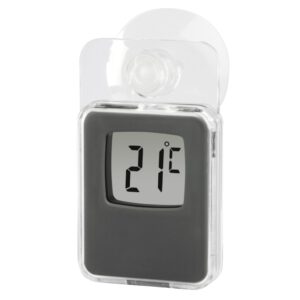 Hama Raamthermometer Voor Binnen En Buiten Digitaal 7,5 X 4,6 Cm Grijs