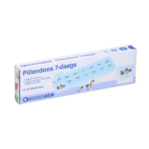 Comfort Aid Pillendoos 7-daags 2x6.4x21.5 cm Blauw/Wit