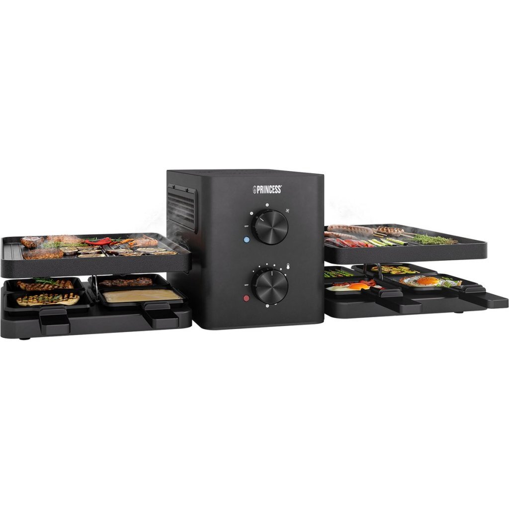 Princess 162660 Raclette Purify 8 Personen Zwart - Afbeelding 2