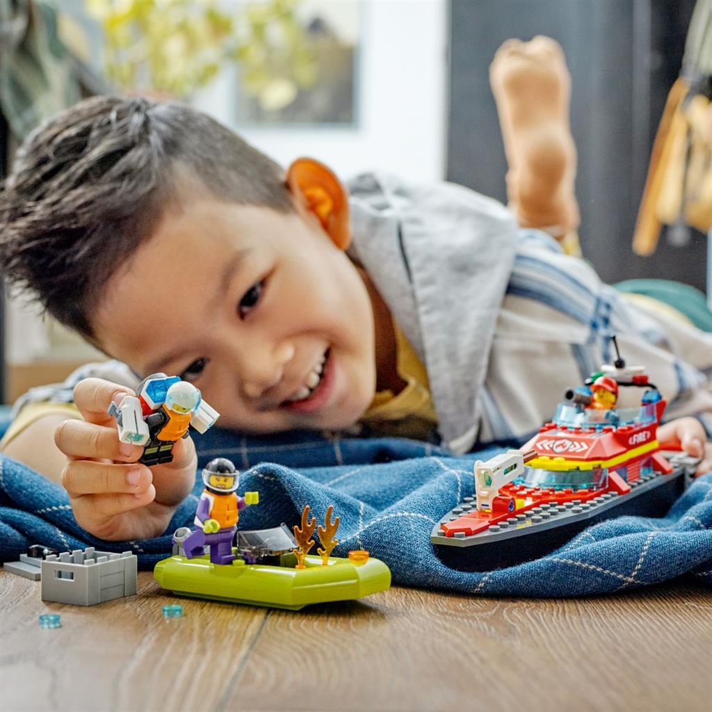 Lego City 60373 Reddingsboot Brand - Afbeelding 4