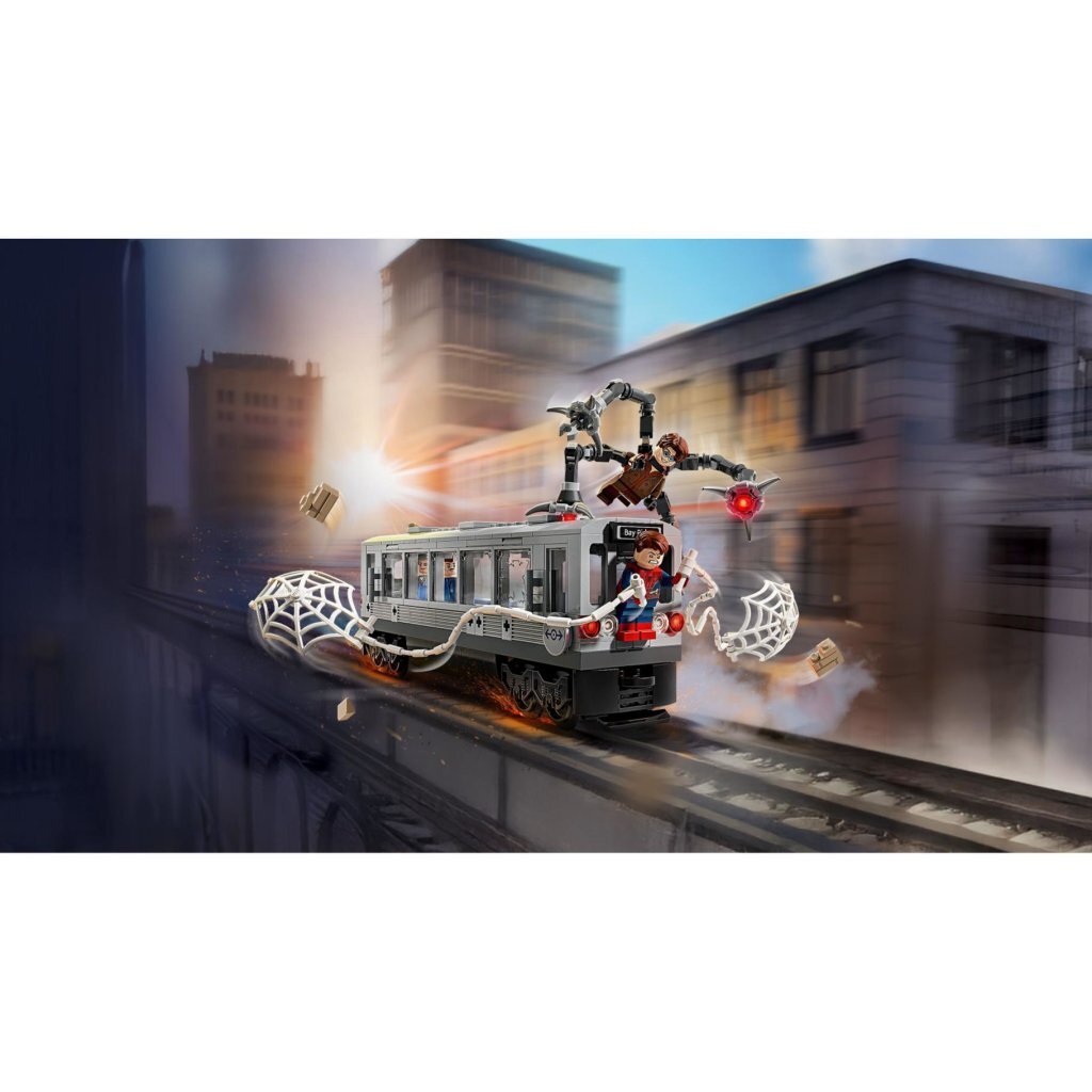 Lego Super Heroes 76321 Marvel Spider-Man vs Doc Ock Metroscène - Afbeelding 4